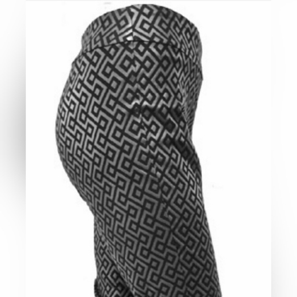 Krazy Larry Geometrial Ankle Pants Size 10 - Picture 2 of 11